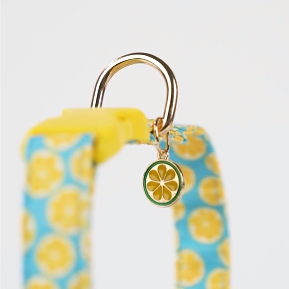 Cute “Lemons” Dog Collar. Large - Picture 3 of 6